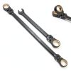SUZUME Extra Long Flex Head Ratcheting Wrench Set 6PCS (8-19mm) Double Box End Metric EVA Foam 180° Flexible Head 15K Gear Cycles Tested Black Chrome Finish CR-V Steel for Tight Engine Bays with Pouch-8
